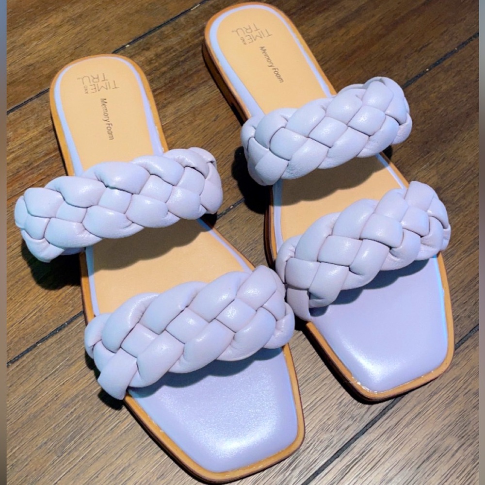Time and Tru Women Two Braided Band Sandals